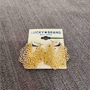 Lucky Brand Intricate Gold Earrings